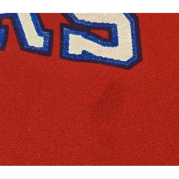 Vtg 80's Nylon Sand Knit Philly NBA 76ers SIXERS Jersey Julius Erving Dr J Sz L - Picture 4 of 11